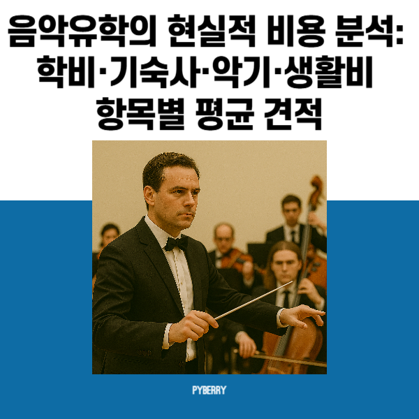음악유학의 현실적 비용 분석 학비·기숙사·악기·생활비 항목별 평균 견적